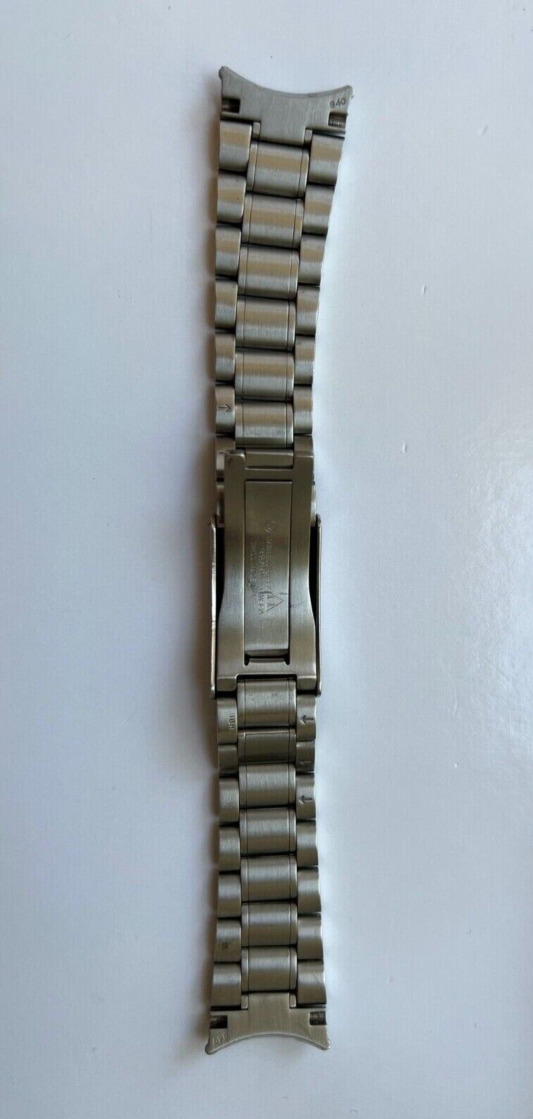 Genuine Omega Speedmaster Bracelet Band 1498/840 Watch Band 20mm S/Steel