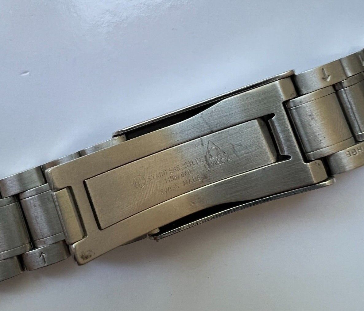 Genuine Omega Speedmaster Bracelet Band 1498/840 Watch Band 20mm S/Steel