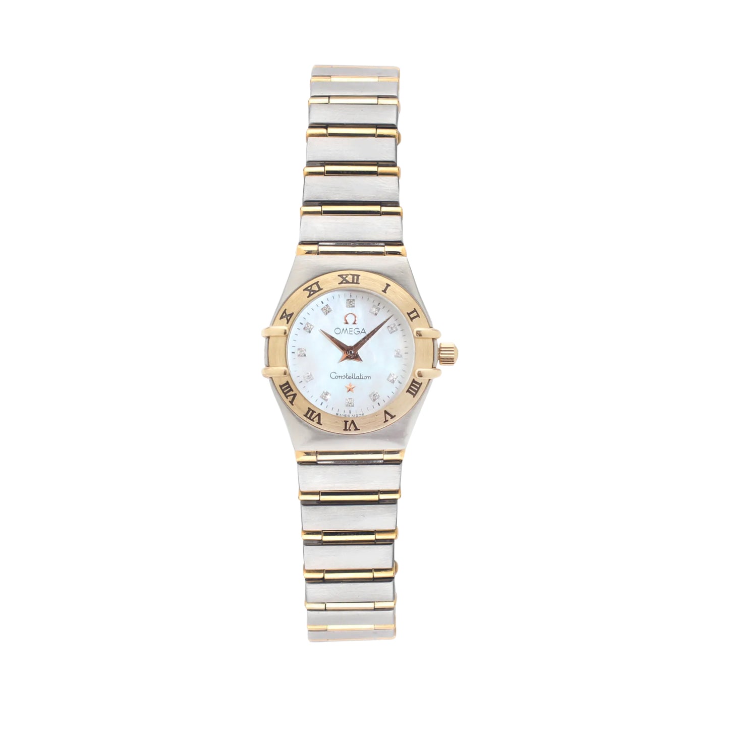 Omega Constellation Ladies Quartz, Two Tone, Diamond Dial
