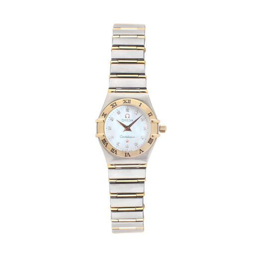 Omega Constellation Ladies Quartz, Two Tone, Diamond Dial