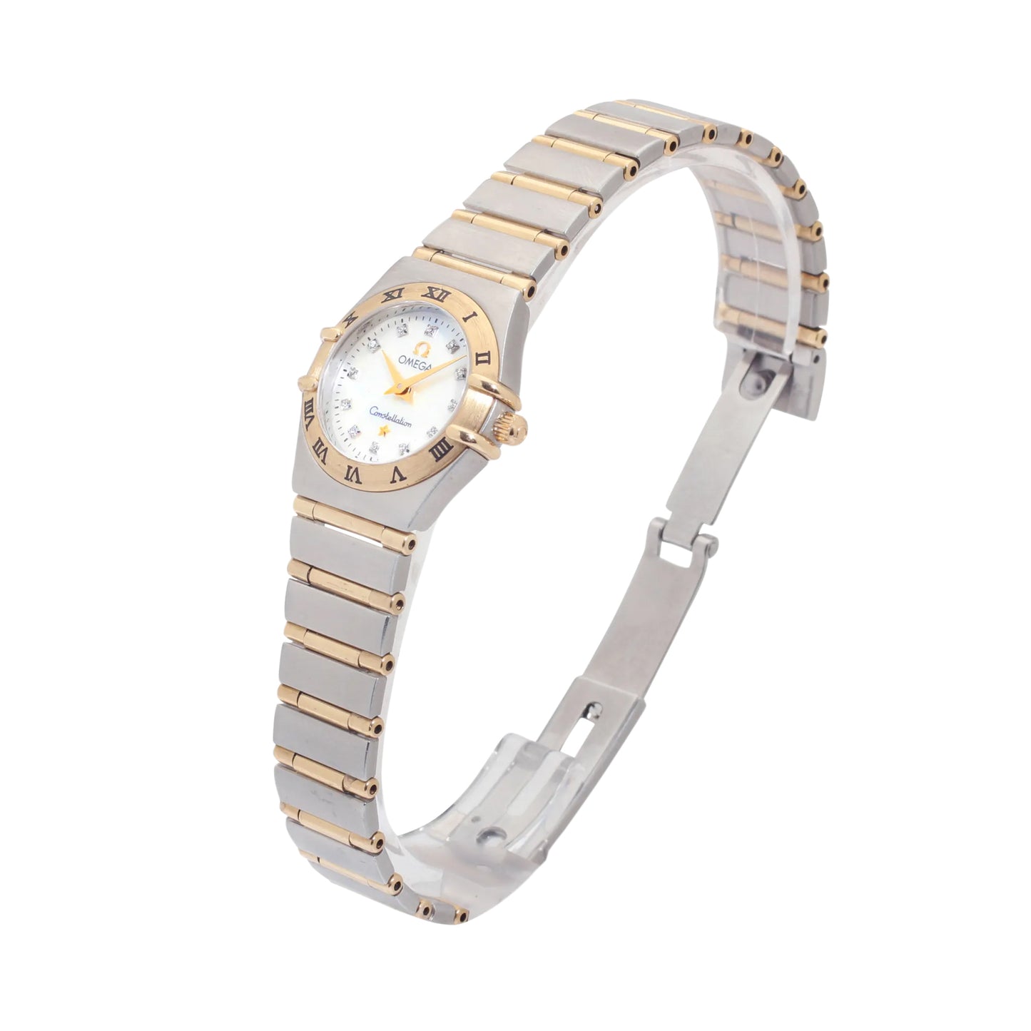 Omega Constellation Ladies Quartz, Two Tone, Diamond Dial