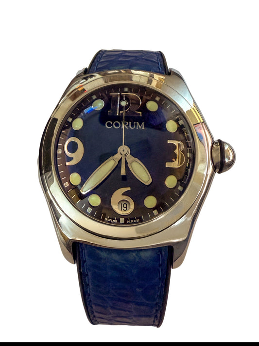 Corum Bubble 163.150.20 Stainless Steel, Blue Dial, Quartz