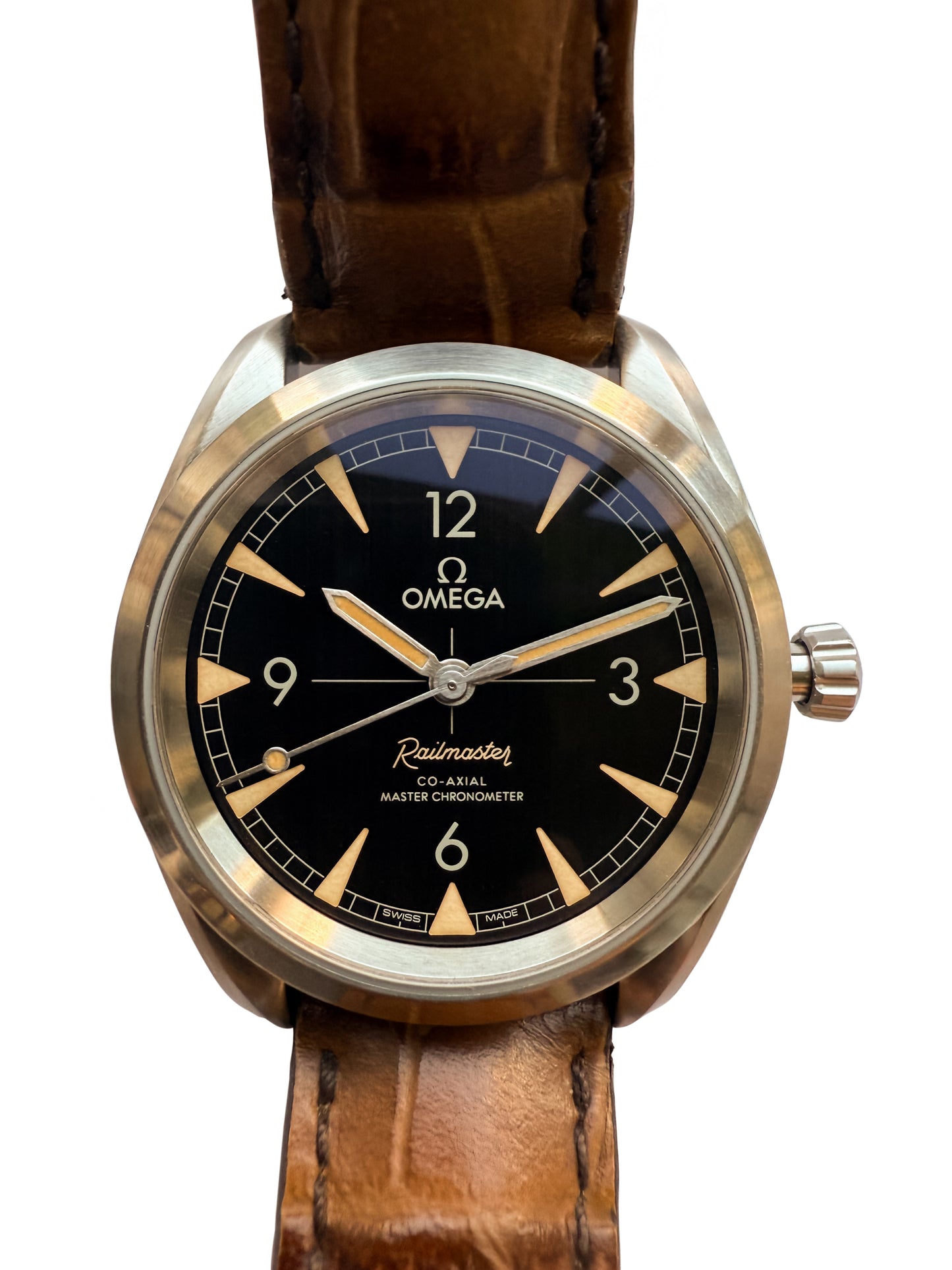 Omega Railmaster 40 mm Stainless Steel Co Axial Master Chronometer