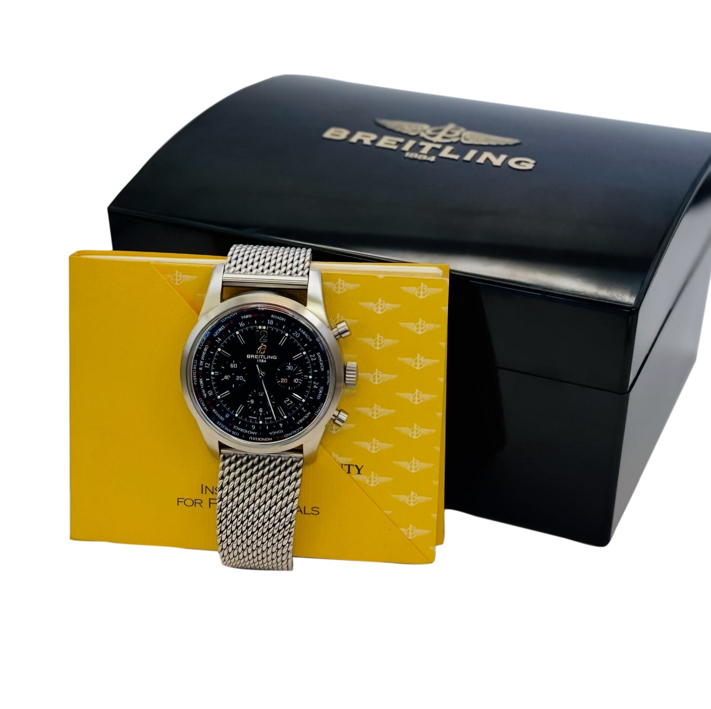 Breitling Transocean Unitime Pilot AB0510U6 World Time Chronograph