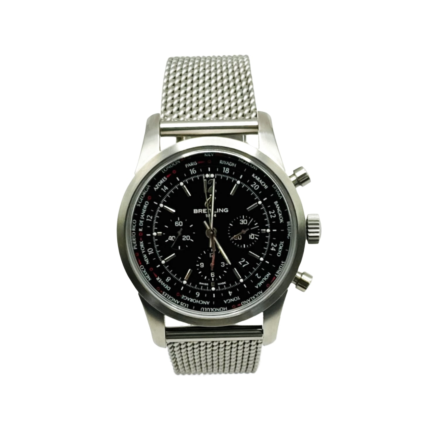 Breitling Transocean Unitime Pilot AB0510U6 World Time Chronograph
