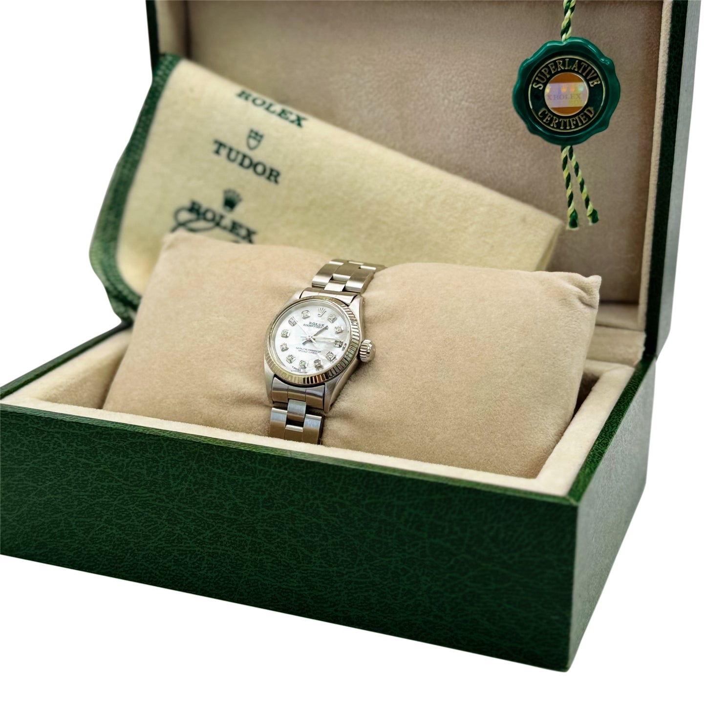 Rolex Ladies 6619 Vintage Mother of Pearl Diamond Dial, Circa 1971
