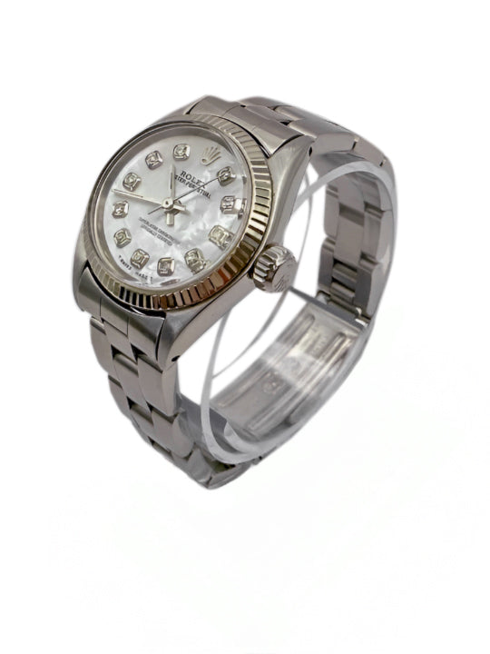 Rolex Ladies 6619 Vintage Mother of Pearl Diamond Dial, Circa 1971